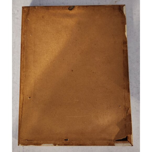 Vintage Silhouette Courting Couple Art Reverse Painted Convex Glass Princesscore - Picture 8 of 8